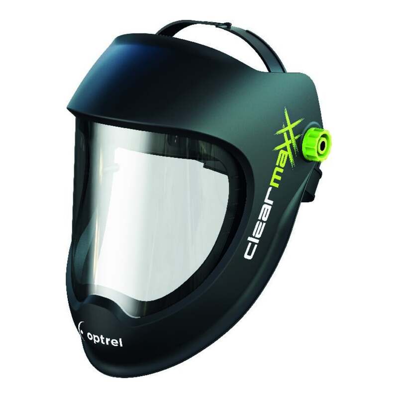 Optrel Schleifhelm Clearmaxx Schutzhelm Polycarbonat EN 166 EN 175 BT schwarz - 7640127616918