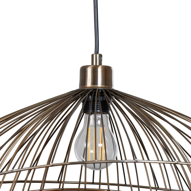 Opviq Pendelleuchte Hängeleuchte Tel LED Lampe dimmbar messing Ø50cm 1-flammig - 8684283478750