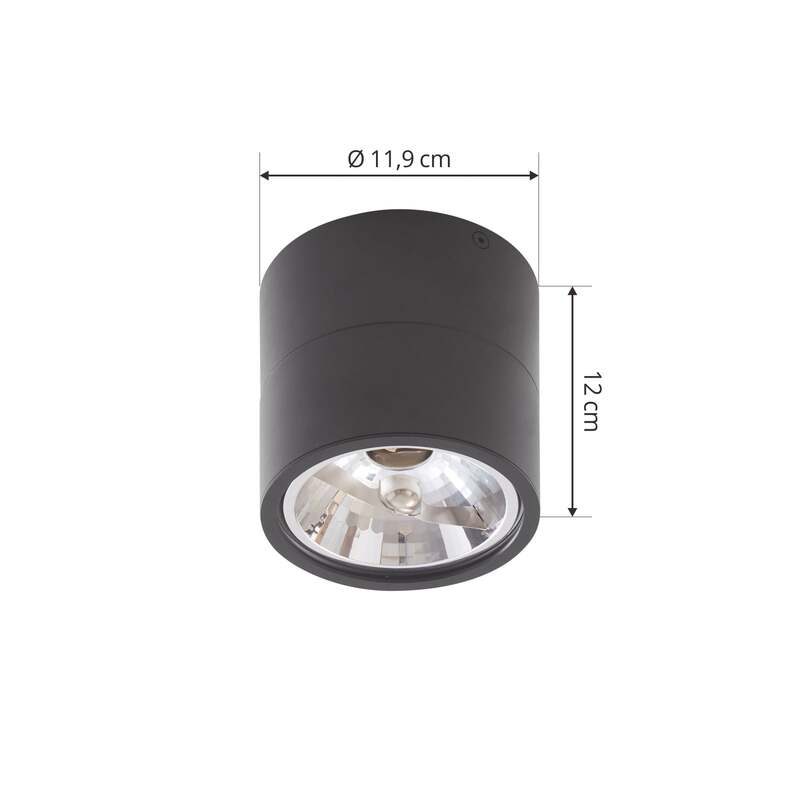 Lindby Thorid Deckenstrahler schwarz 2er-Set dimmbar 8W LED Metall 230V - 4251911772258