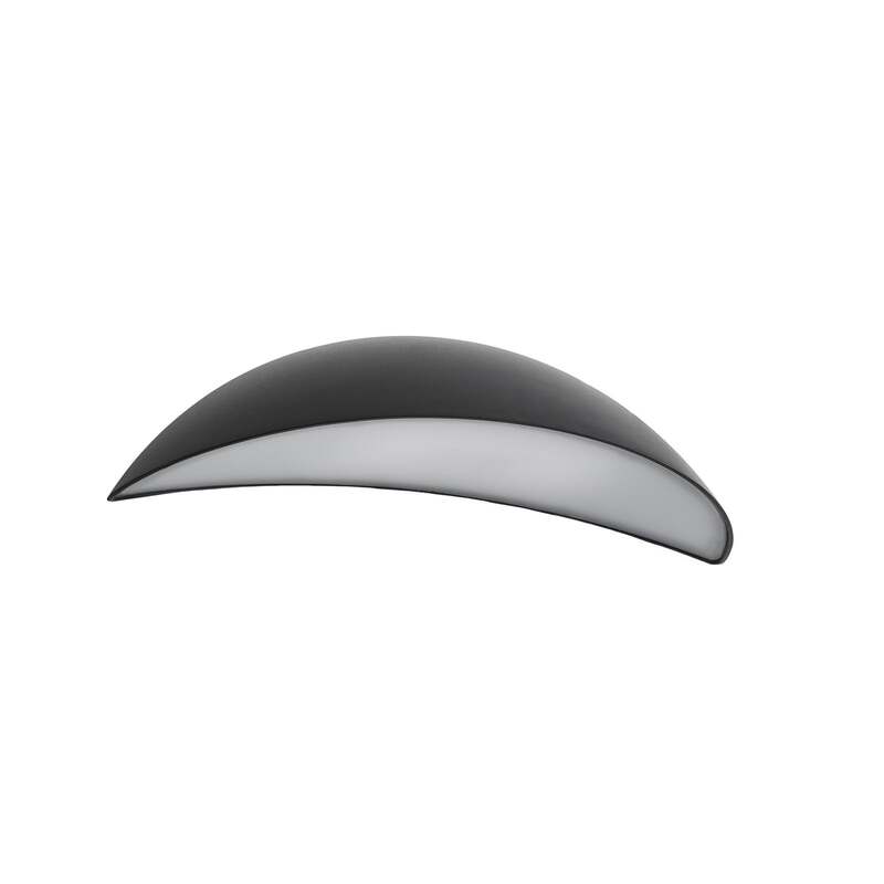 Lindby Außenwandleuchte Gartenleuchte Zerino LED Wandleuchte schwarz 34,5cm IP54 - 4255830911545