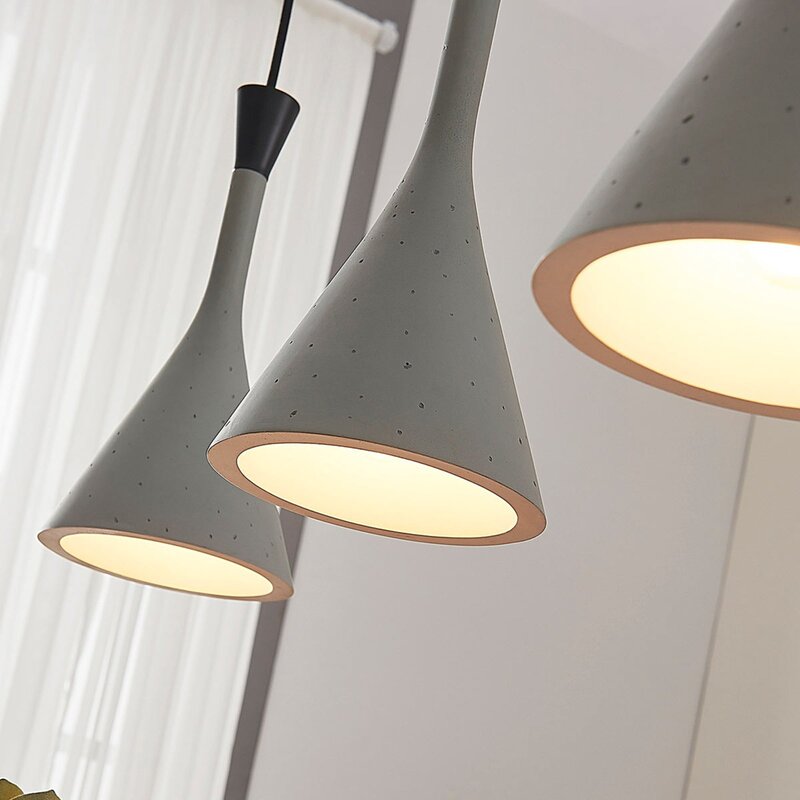 Lindby Hängeleuchte Hängelampe Lampe Leuchte Flynn fürs Esszimmer grau 3-flg. - 4251096546040