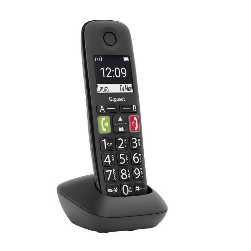 Gigaset Mobilteil E290HX DECT Telefon schwarz HD-Voice strahlungsarm 150 - 4250366856087
