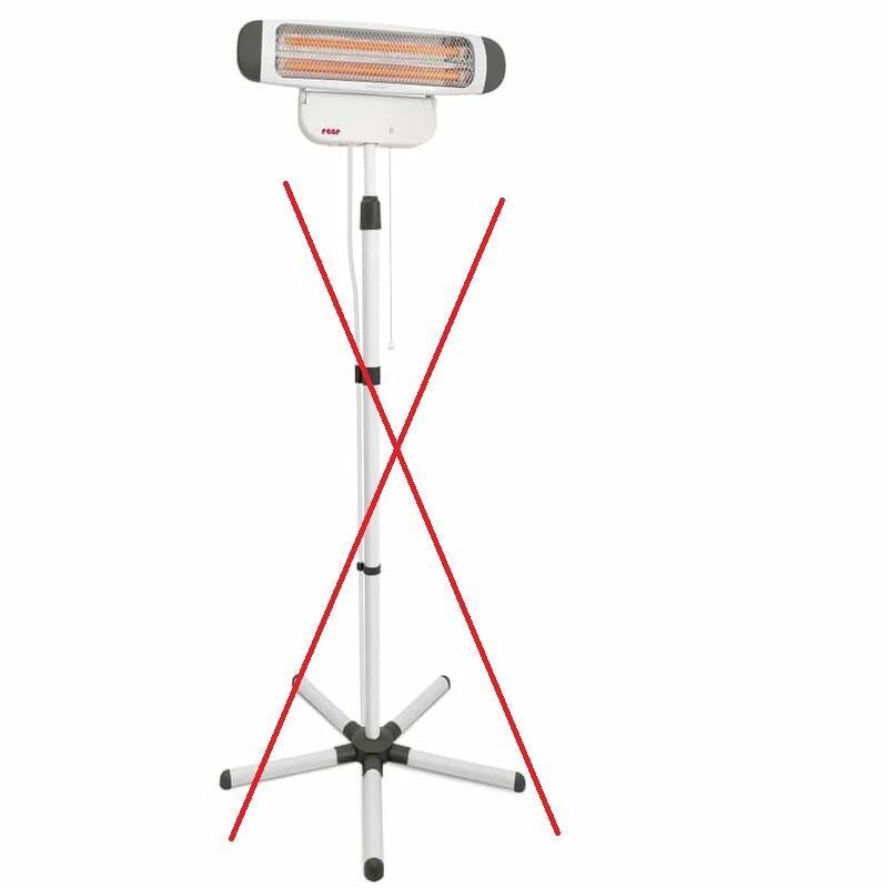 reer FeelWell Wickeltisch-Wärmestrahler höhenverstellbar 400W/800W weiß - 4013283019283