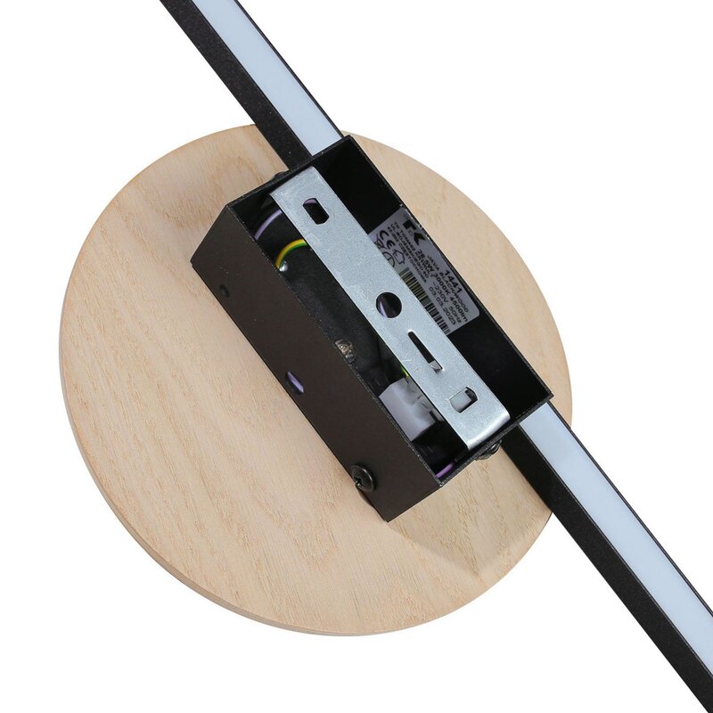 TK Lighting LED Wandlampe Leuchte Java II schwarz eiche Metall Höhe 93 cm - 5901780514419