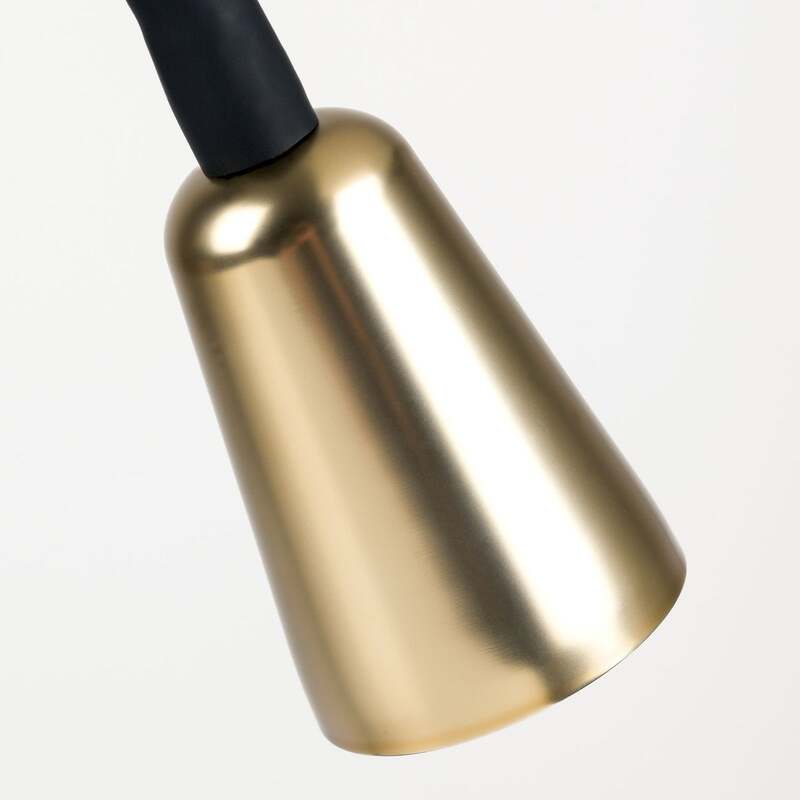 Orion Tischleuchte Tischlampe Dotty Schwarz Gold Leuchte Beleuchtung Wohnzimmer - 9003090281695