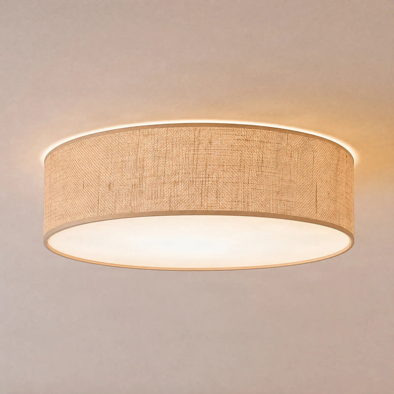 Milagro Deckenlampe Marshall LED Lampe Leuchte dimmbar braun Ø50cm Rattan - 5902693724247