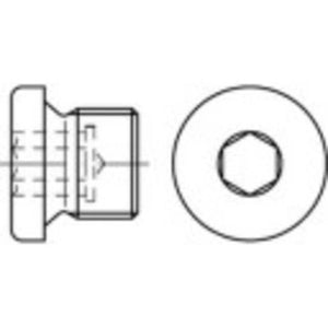 10x B-Ware TOOLCRAFT 112726 Verschlussschrauben M10 Innensechskant DIN 908 Stahl 1000 STÜCK