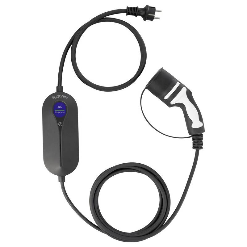 Sygonix Mobile Ladestation Typ 2 10A 2,3kW IP66 Elektrofahrzeug Ladegerät Kabel - 4064161504650