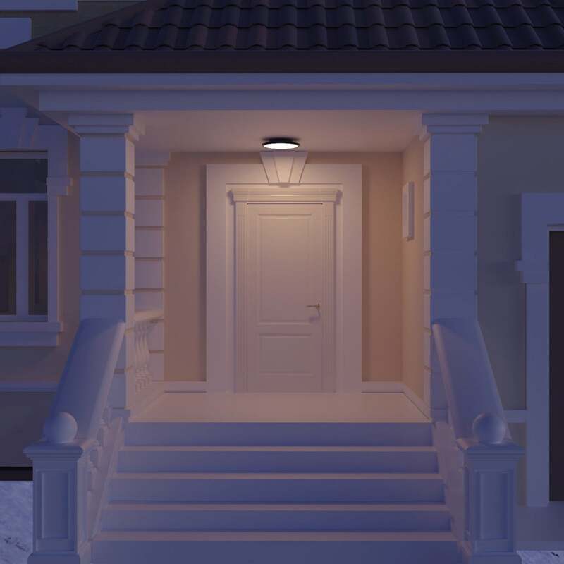 Lucande LED-Außendeckenleuchte Malena mit Bewegungsmelder IP65 11,5 W - 4251096527193