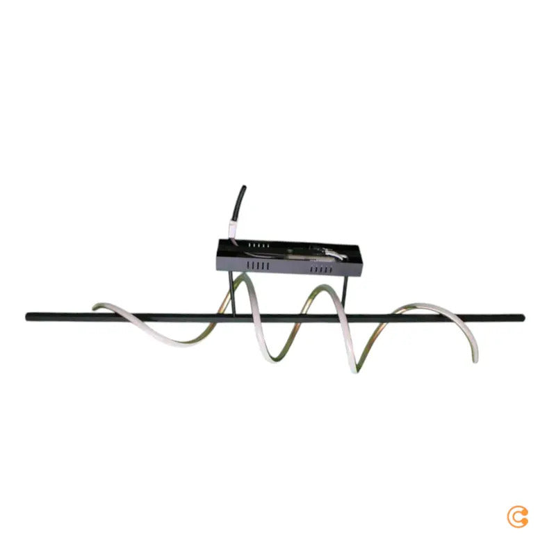 JUST LIGHT LED Deckenleuchte Lampe Emanda Eisen schwarz messing dimmbar 120cm - 4043689001896