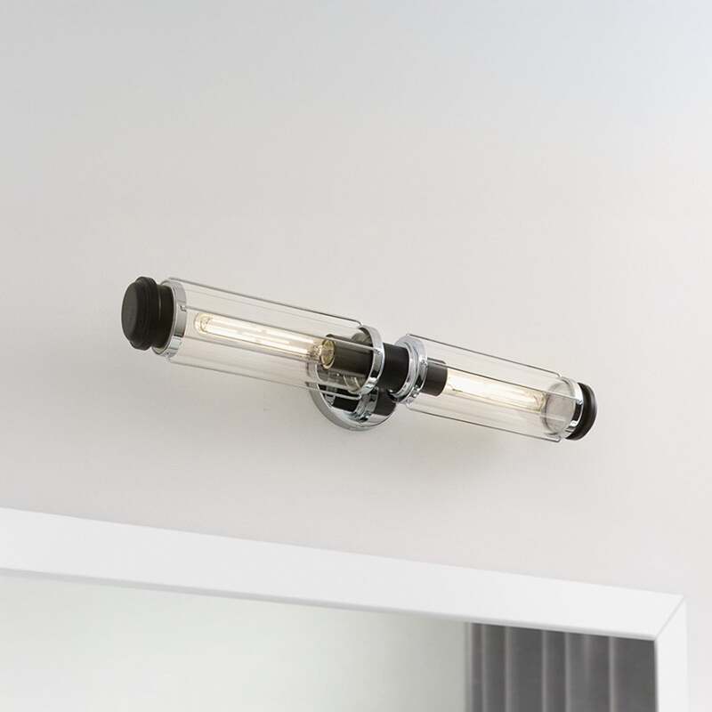 HINKLEY Wandleuchte Wandlampe Masthead LED 2-flammig dimmbar chrom 61cm IP44 - 5024005012252
