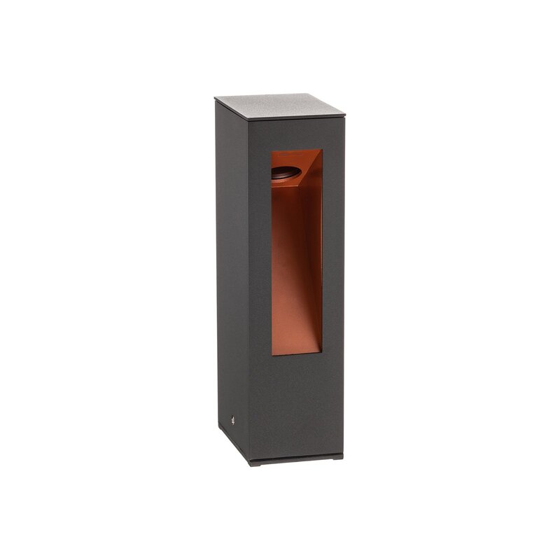 Lucande Sockelleuchte Wegeleuchte LED Aluminium grafitgrau gold matt warmweiß - 6291105701921