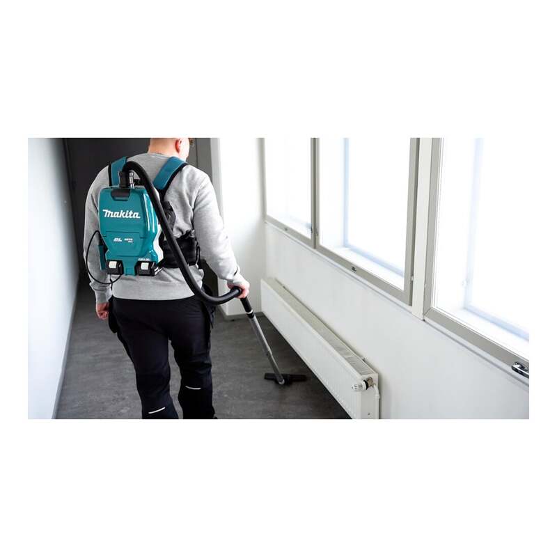 Makita Akku-Rucksackstaubsauger DVC261ZX15 2x18V Sauger HEPA Filter blau - 0088381870016