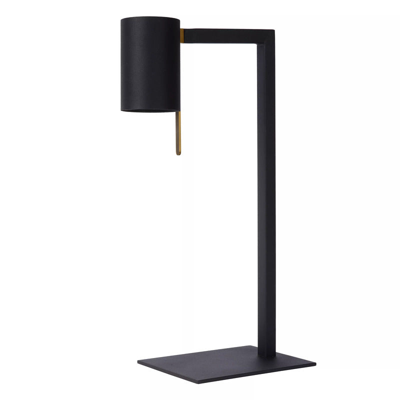 Lucide Schreibtischlampe Tischleuchte Lesley Schwarz Metall H50cm Kippschalter - 5411212031129