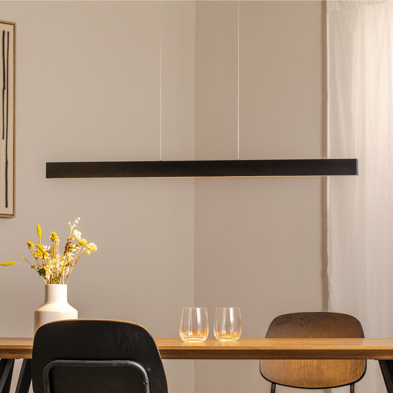 Argon LED-Pendelleuchte Hängeleuchte Leuchte anthrazit Stahl Länge 100 cm - 5902553237665