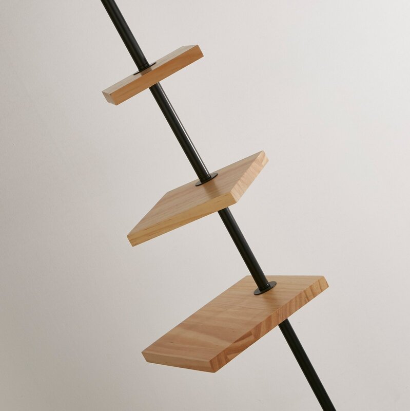 Searchlight Stehleuchte Standlampe Norfolk schwarz grau Stahl Textil Schalter - 5053423249148