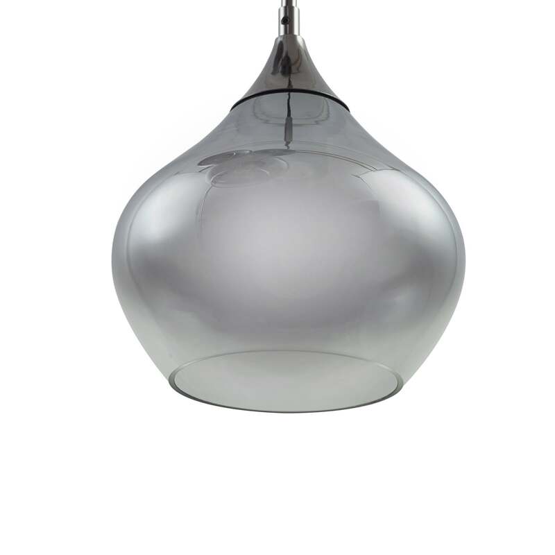 Lucande Hängeleuchte Jarven Hängelampe Deckenlampe Lampe 7-flammig schwarz Glas - 4251911791587