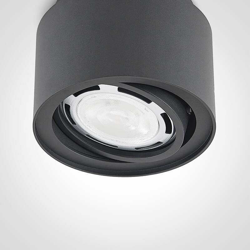 Arcchio Deckenlampe Walisa LED dimmbar Lampe Leuchte schwarz Ø15cm Metall Licht - 4251096588538