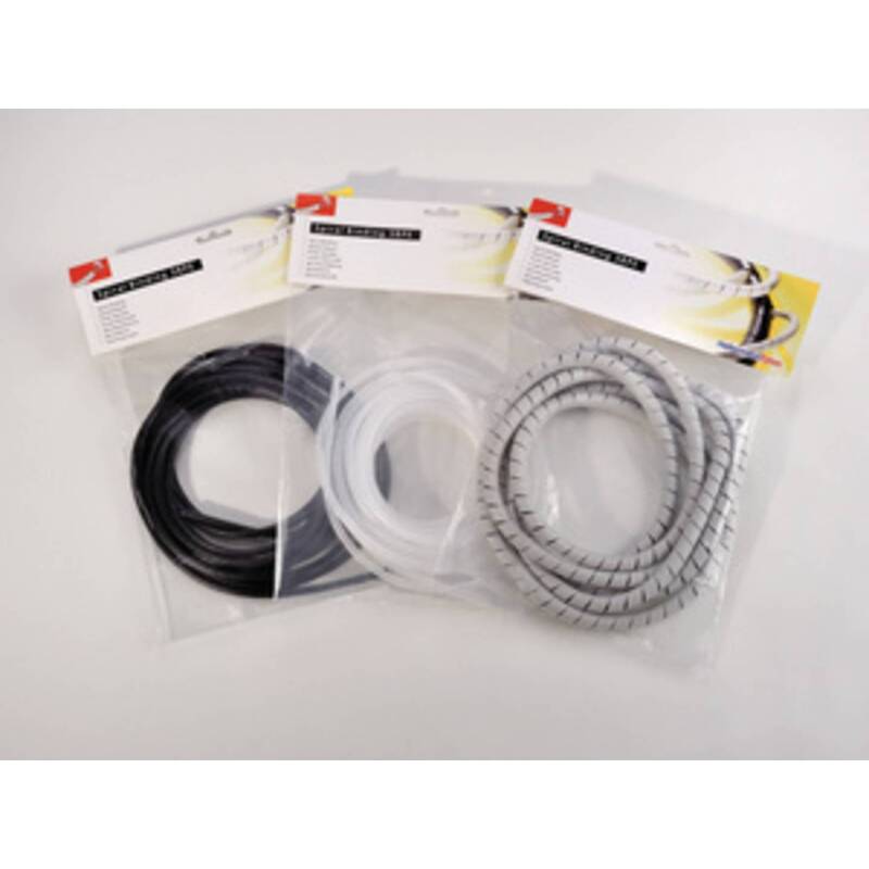 HellermannTyton Spiralschlauch Kabelschutz 1.60 bis 8 mm Grau 30 m 161-41002 - 5022660547409