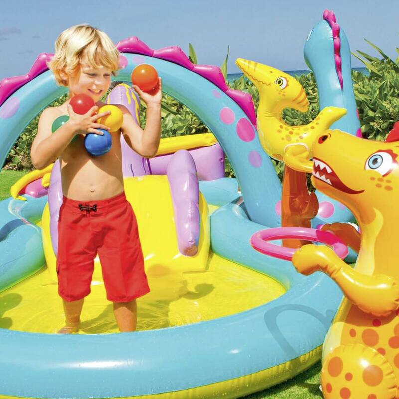 Intex Kinderpool Playcenter Dinoland 290l aufblasbar Spaß für Kinder ab 3 Jahren - 6941057402505