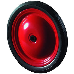 B-Ware BS ROLLEN - Industr.-Stahlscheibenrad,Rad Ø 210mm, A70, PVC Schwarz,Achs Ø 12mm