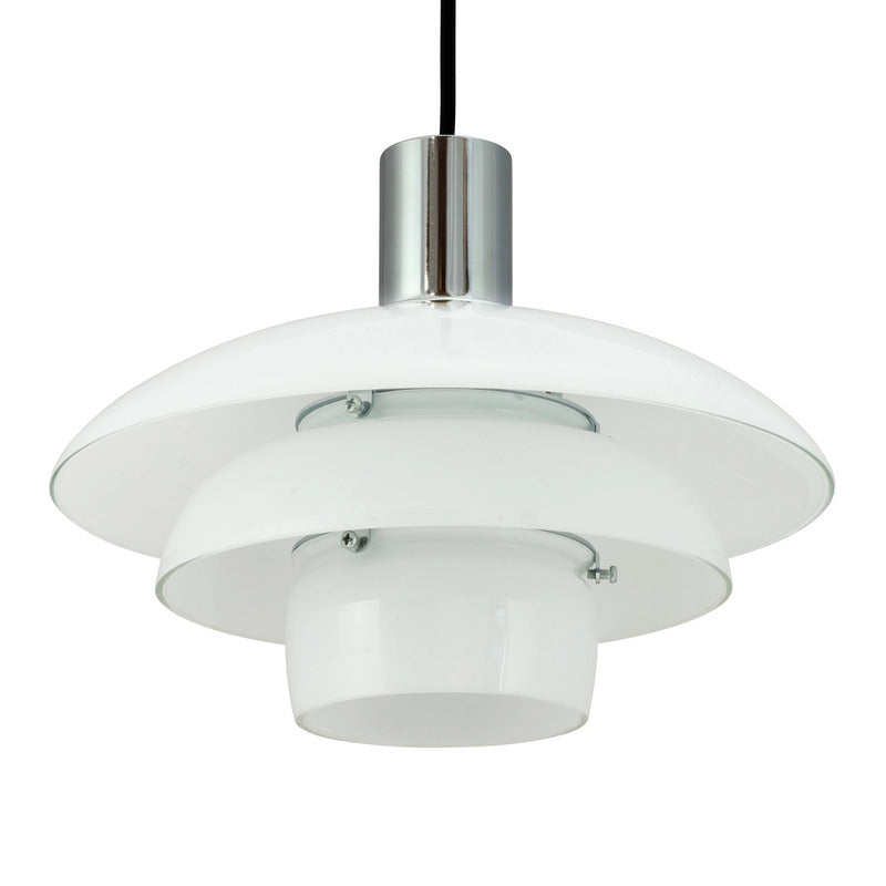 Dyberg Larsen Pendellampe Hängelampe Morph Glas weiß Glaslampe opal 28 cm - 5704709082385