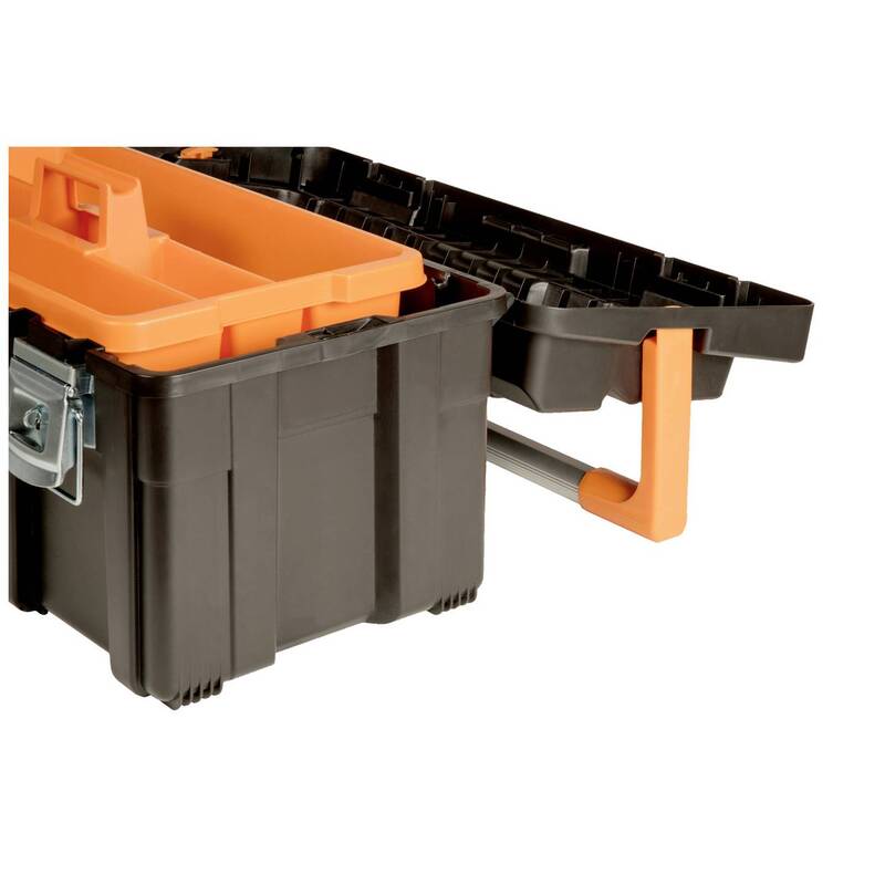 Bahco Werkzeugkoffer unbestückt Handwerker Koffer Kunststoff schwarz-orange - 7314150345809