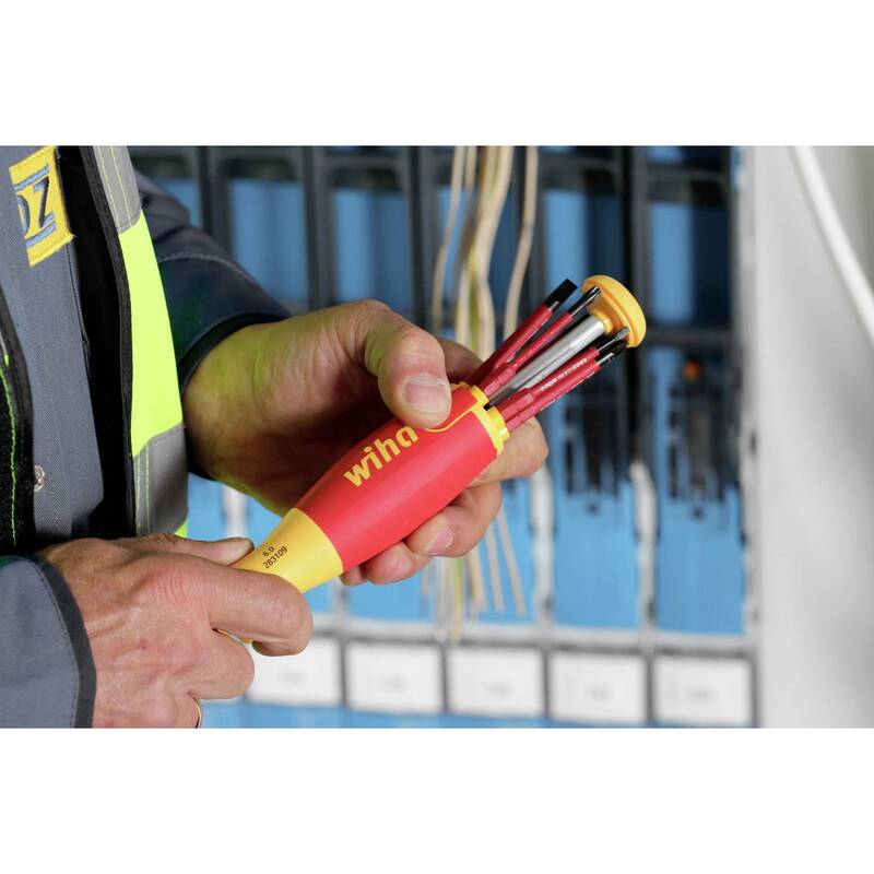 Wiha 2831 09 021 VDE Magazin-Schraubendreher inkl. Bit-Magazin Werkzeug - 4010995386115