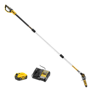 B-Ware DeWalt Akku-Hochentaster 18V Kettensäge mit Akku 5Ah und Ladegerät 4A Metall