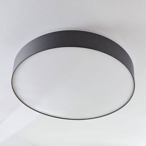 B-Ware Lindby Stoff-Deckenlampe Gordana Deckenlampe Lampe Leuchte Licht E27 Grau Ø 98cm