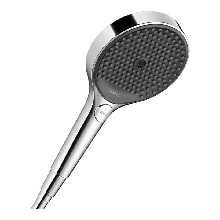 Hansgrohe Rainfinity 130 Duschkopf 132mm 3 Strahlarten chrom schwarz - 4059625189696