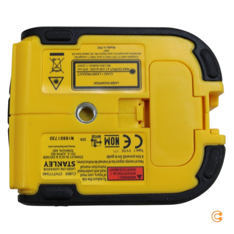 Stanley Linienlaser Messgerät Laserlinie 8m Batterie 0.687kg 16x16x21cm Gelb - 3253561773402