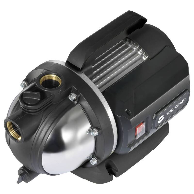 Toolcraft Gartenpumpe Wasserpumpe 7000l/h 48m Druckpumpe IPX4 1100W kompakt - 4064161478548