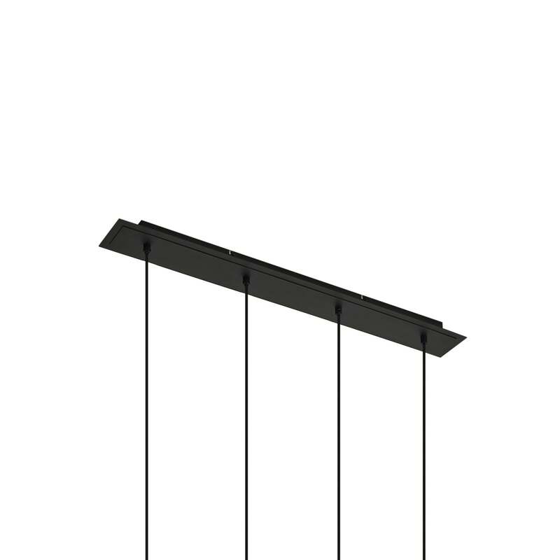 Lindby Hängeleuchte Joffrey LED Pendelleuchte dimmbar schwarz 76cm 4-flg. - 4251096573039