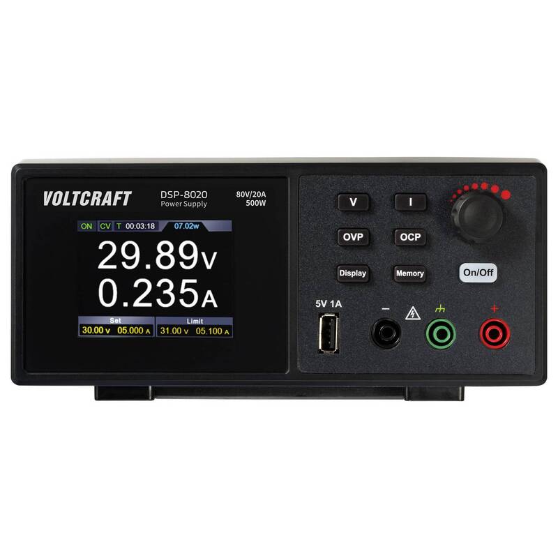 Voltcraft Labornetzgerät DSP-8020 500W 80V 20A USB Heizgerät Elektronik - 4064161408507