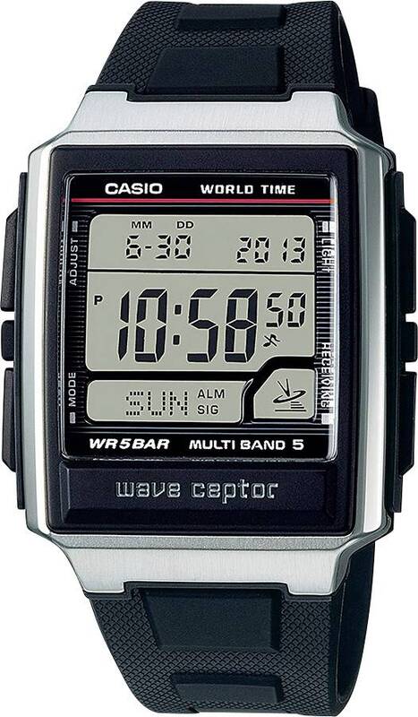 Casio Funk Armbanduhr Wave Ceptor WV-59R-1AEF Edelstahl Resin 48.3x39x12.5mm - 4549526305801