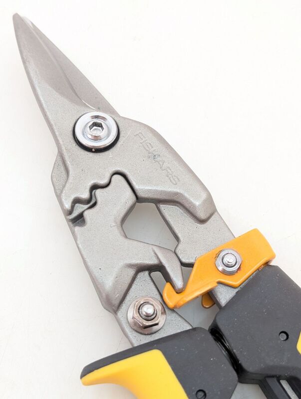 Fiskars Blechschere PowerGear Schere Schneidwerkzeug ergonomisch schwarz bis - 6411501701251