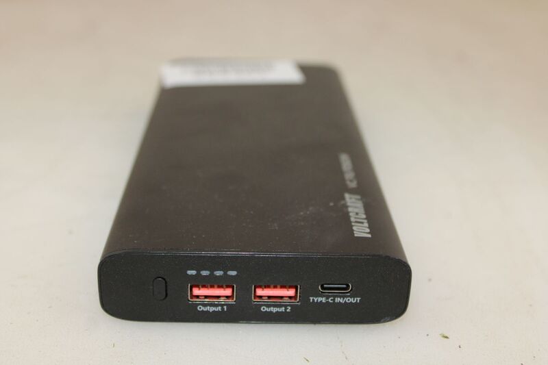 Voltcraft Powerbank 26800mAh Akku Ladegerät USB-C 3A Quick Charge schwarz - 4064161219943