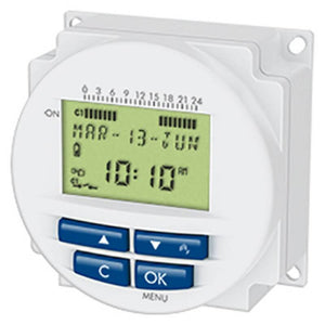 B-Ware Orbis Unterputz-Zeitschaltuhr digital 3000W Wochenprogramm IP20 40 Programme
