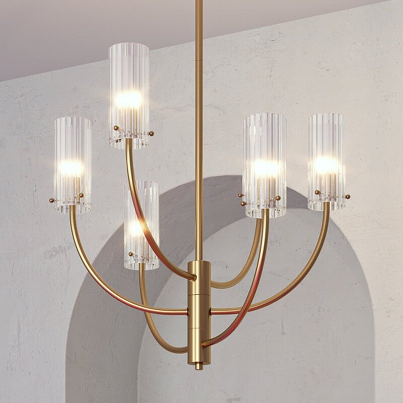 Maytoni Arco Hängeleuchte Hängeleuchte Lampe Kronleuchter 6-flmg. G9 messing kla - 4251110034065