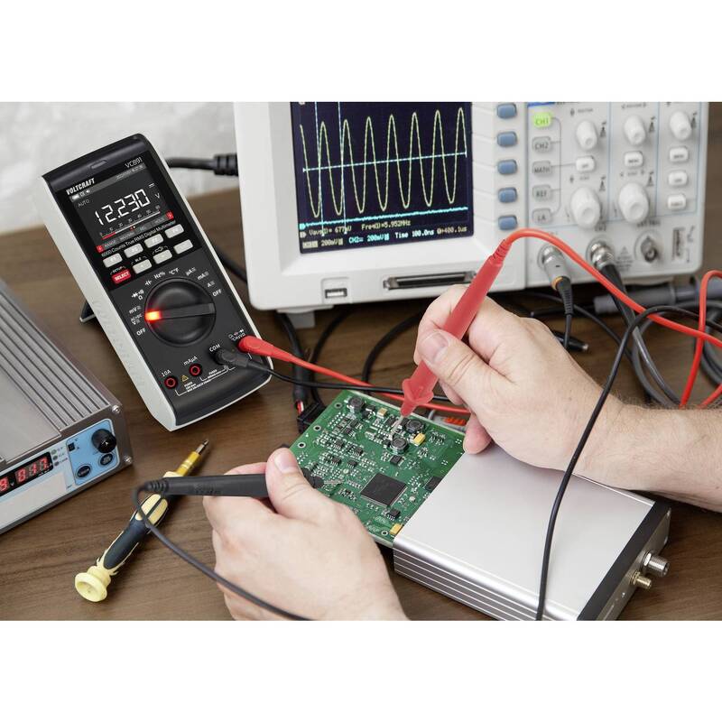 Voltcraft Hand-Multimeter VC891 digital Datenlogger True RMS CAT III 1000V - 4064161218076