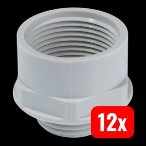 12x B-Ware Wiska Kabelverschraubung Adapter APM 11/16 M16 PG11 Polyamid Lichtgrau 1 St.