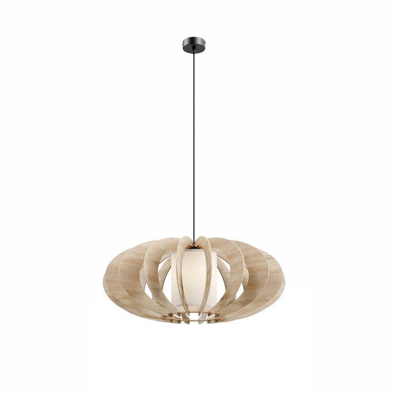 Euluna Hängeleuchte Modern A L Pendelleuchte Deckenlampe Lampe Holz E27 Ø 60 cm - 5902335267767