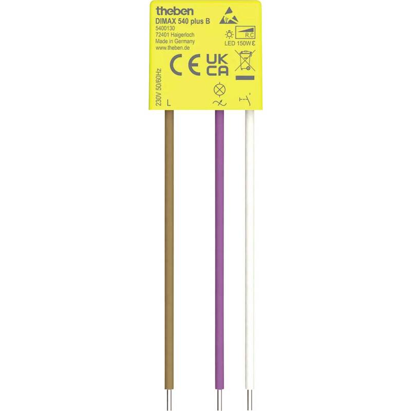 Theben Unterputz Dimmer DIMAX-540-PLUS-B LED Dimmer für LED-Lampe weiß 230V - 4003468540060