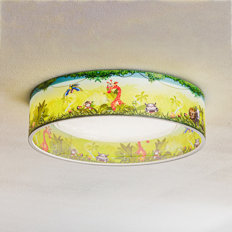 ELOBRA Deckenleuchte Lampe Wildnis Starlight LED Kinderzimmer grün Ø50cm - 4019698138137