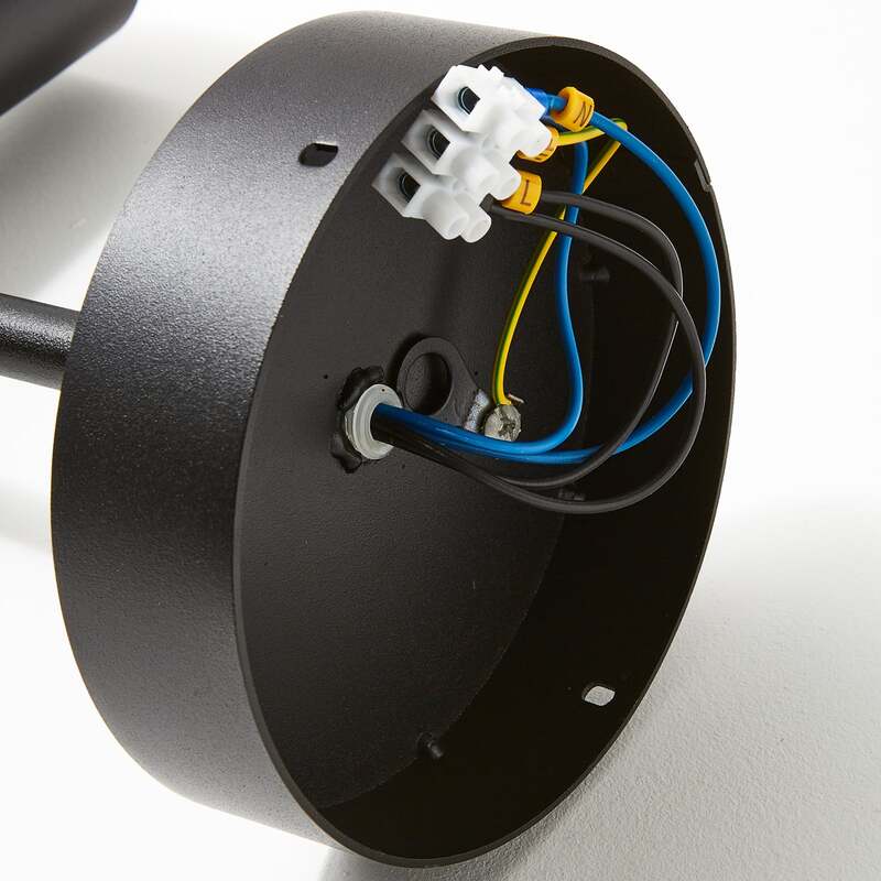 Deckenstrahler Leda 2 LED dimmbar schwarz 2-flammig Stahl pulverbeschichtet 55cm - 5902846819844