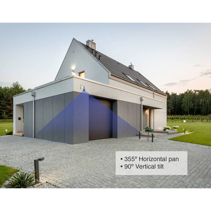Sygonix IP Überwachungskamera WLAN PTZ 1920x1080 Pixel 2-Wege-Kommunikation weiß - 4064161183992