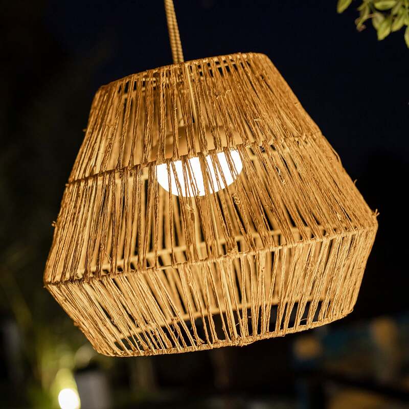 Newgarden Hängeleuchte Sisine LED Pendelleuchte dimmbar Naturfarbe 30,5cm hoch - 8435578501147