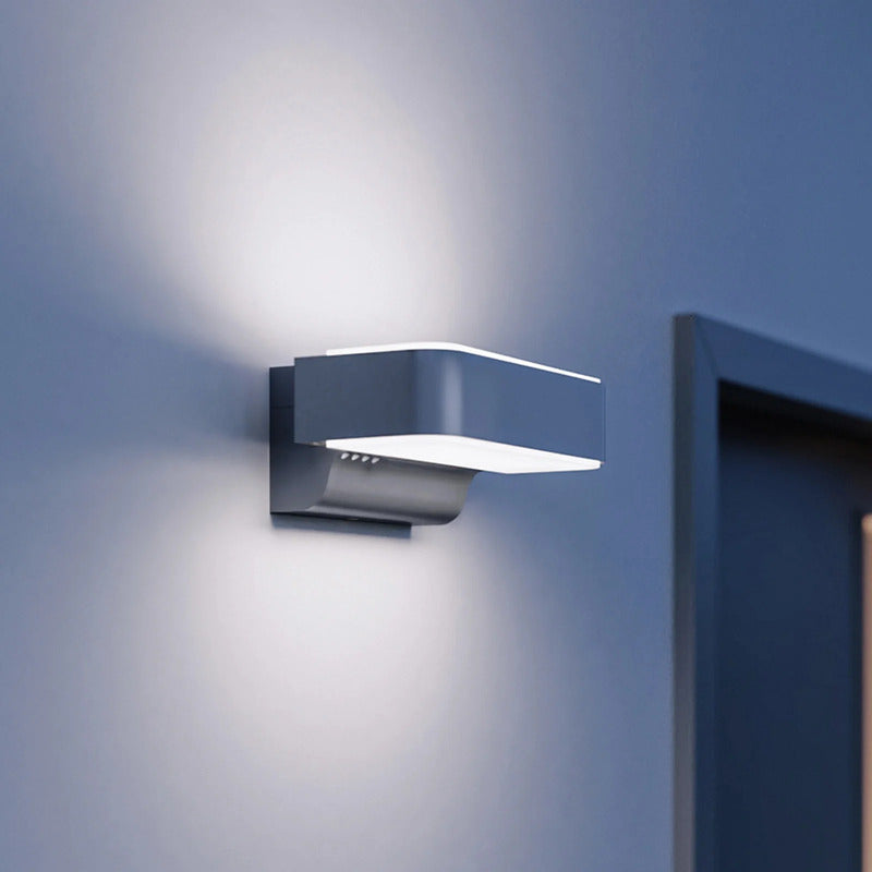 STEINEL Außenwandleuchte L 810 SC LED Wandleuchte mit Sensor silber IP44 679lm - 4007841087562