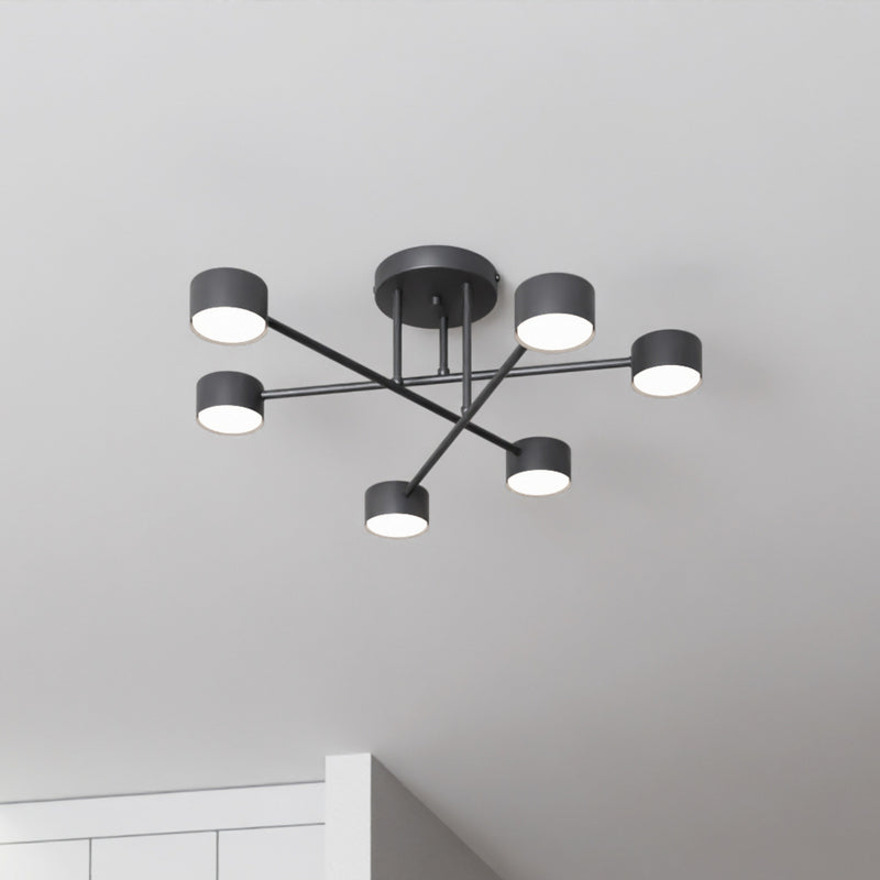 Deckenleuchte Modus 6 Stahl sechsflammig GX53 schwarz Lampe Leuchte SIEHE TEXT - 5901738929715